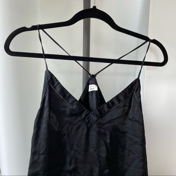 Aritzia (Wilfred) Black Silky Slip Dress - Picture 2 of 5